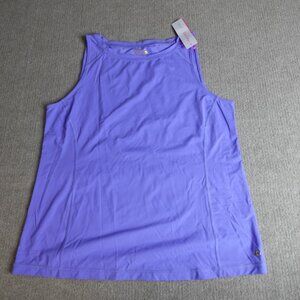 Lilly Pulitzer x Meryl Womens Top XL Blue Renay Tank Luxletic NEW